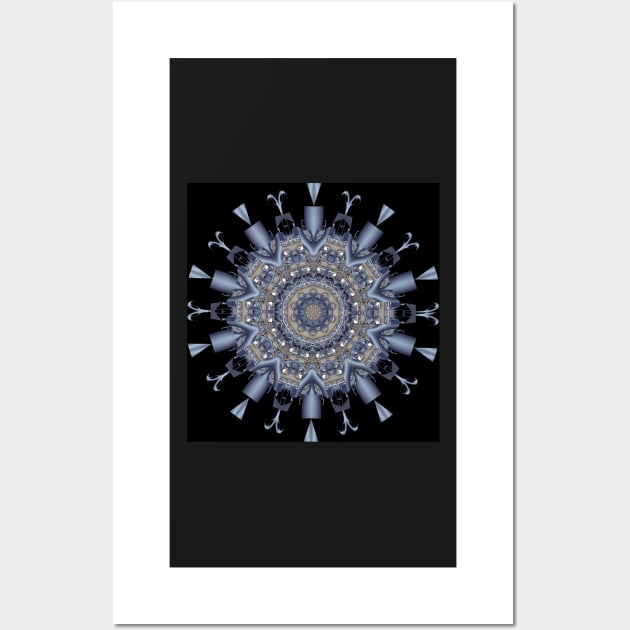 Snowflake Kaleidoscope Wall Art by pinkal